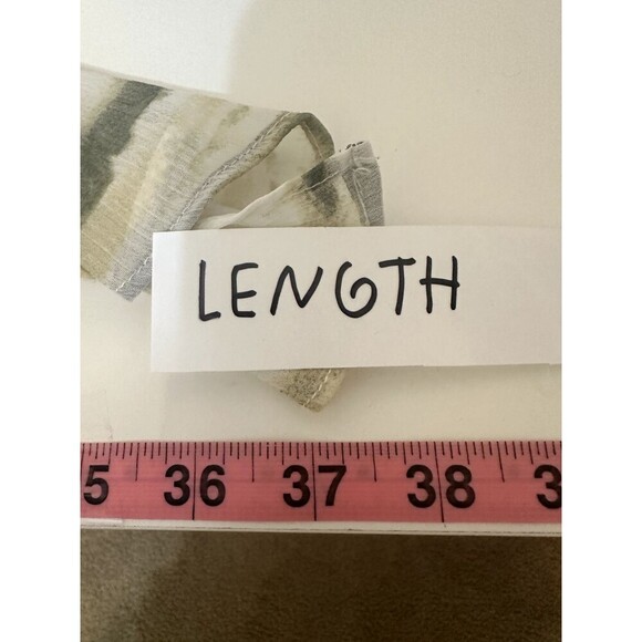 Chicos Womans Long Lined Sheer Top Size 2 Animal Print Office Beachy Vacation - Picture 5 of 12